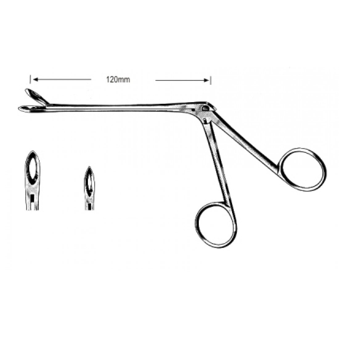 46.0240.02 Weil-Blakesley Forseps Düz Fig.2, 120mm, 19cm