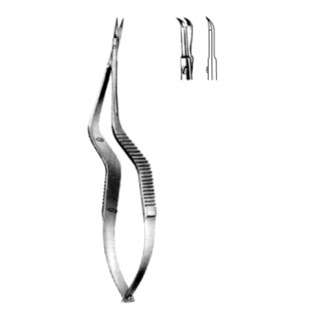 10.0947.15 Mikro Makas Eğri 15.5cm
