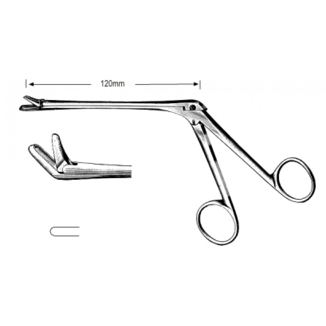 46.0250.12 Hajek NazalForseps Yukarı Doğru 19cm