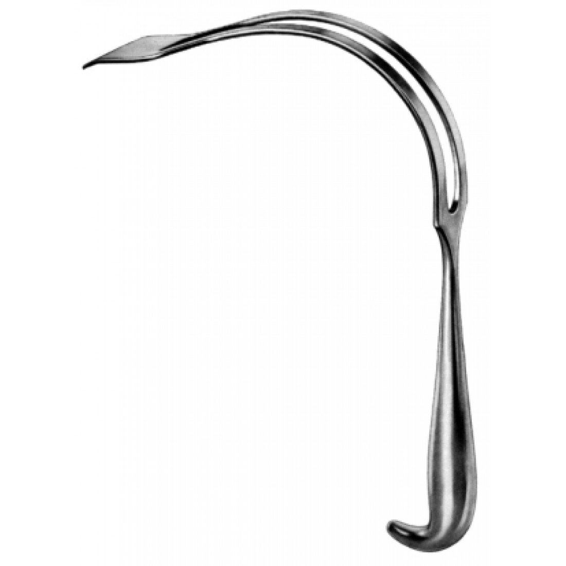 18.0610.45 Polloson Retractor Hollow blade 45mm, 27cm