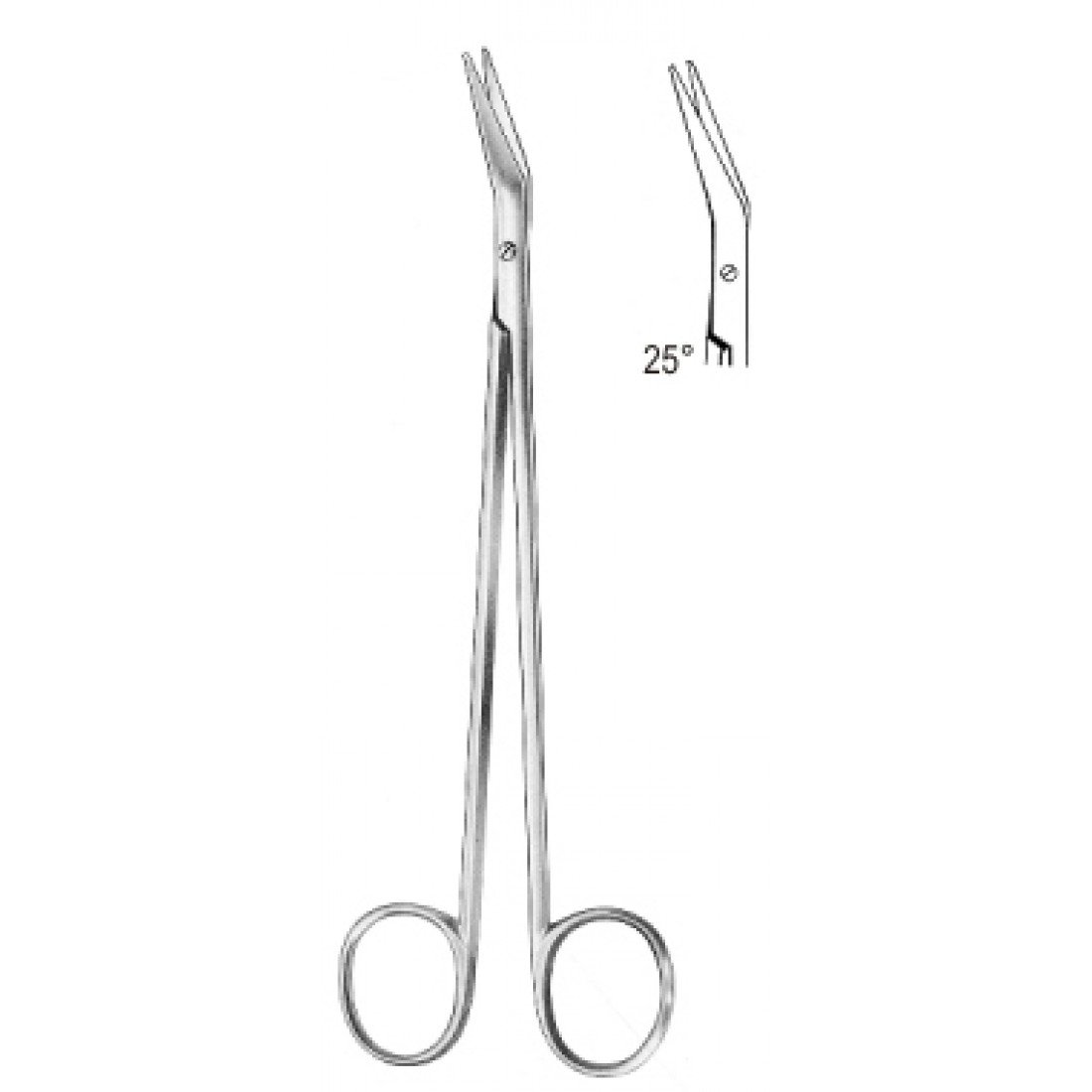 10.0540.25 POTTS-SMITH Vasküler Makas 25ø, 19cm