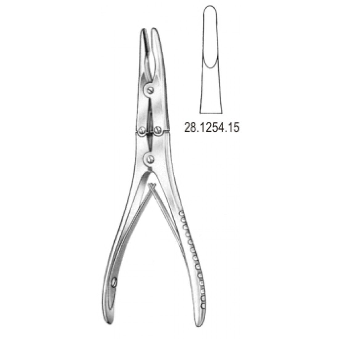28.1254.15 Bohler Kemik Ronjuru Düz 15cm