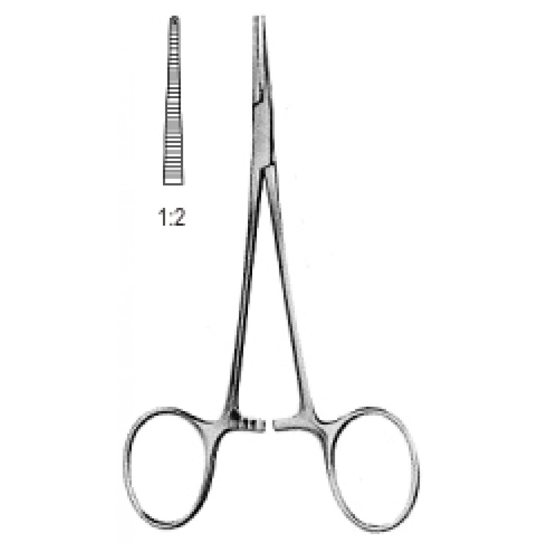 14.0072.10 Halstead Mikro Mosquito Forseps Düz 1x2T 10cm