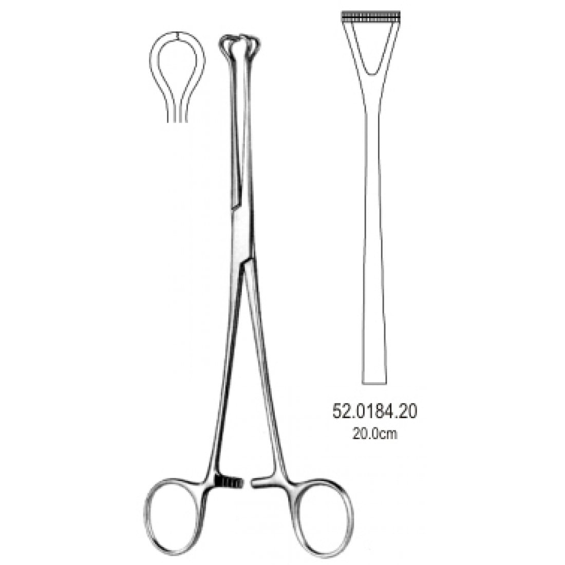 52.0184.20 Babcock Doku Forsepsi Atravmatik 20cm