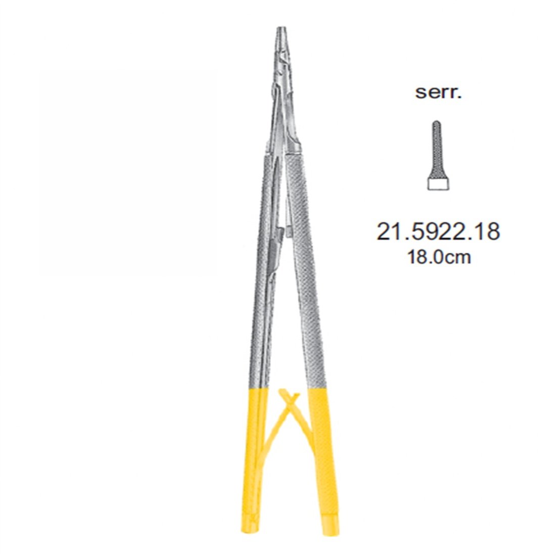 21.5922.18 Hepp-Scheidel Portegü Kilitli Tırtıklı 18cm TC