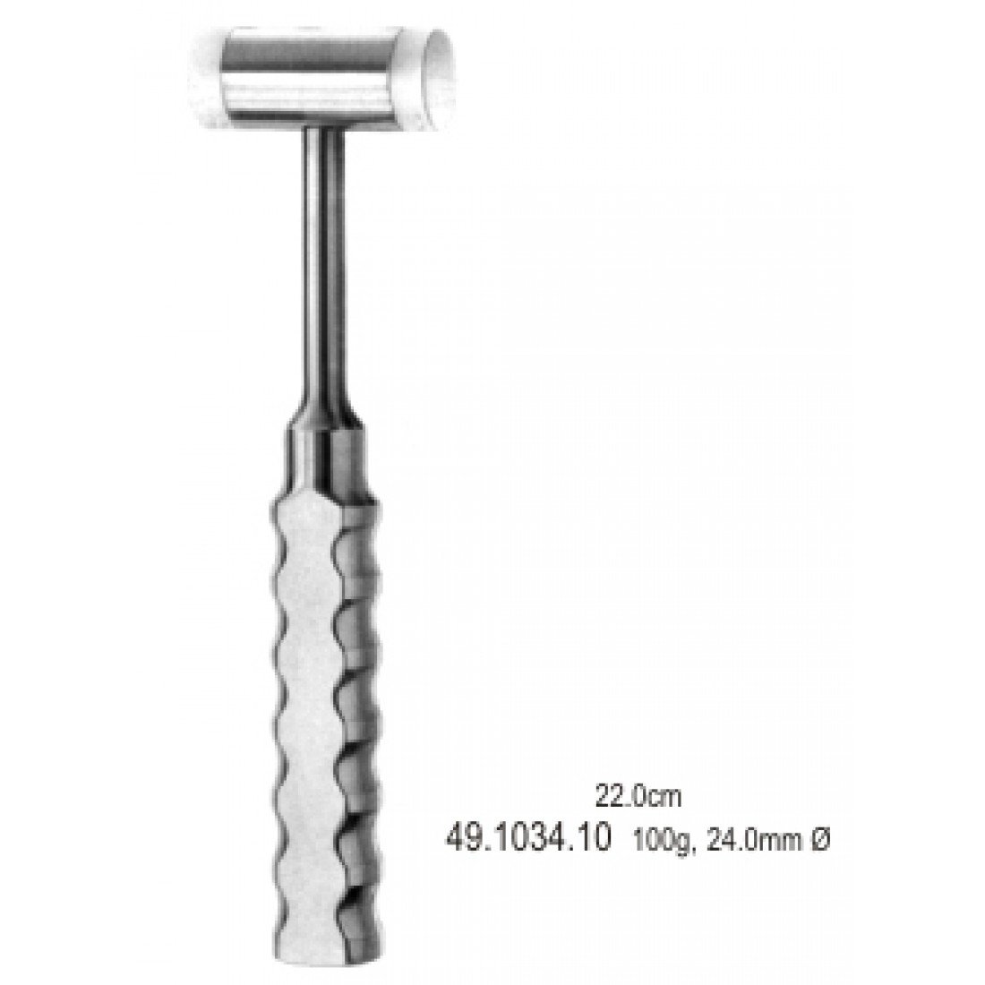 49.1034.10 Kemik Çekici , Uçları Değişebilen  100g Ø24mm 22cm