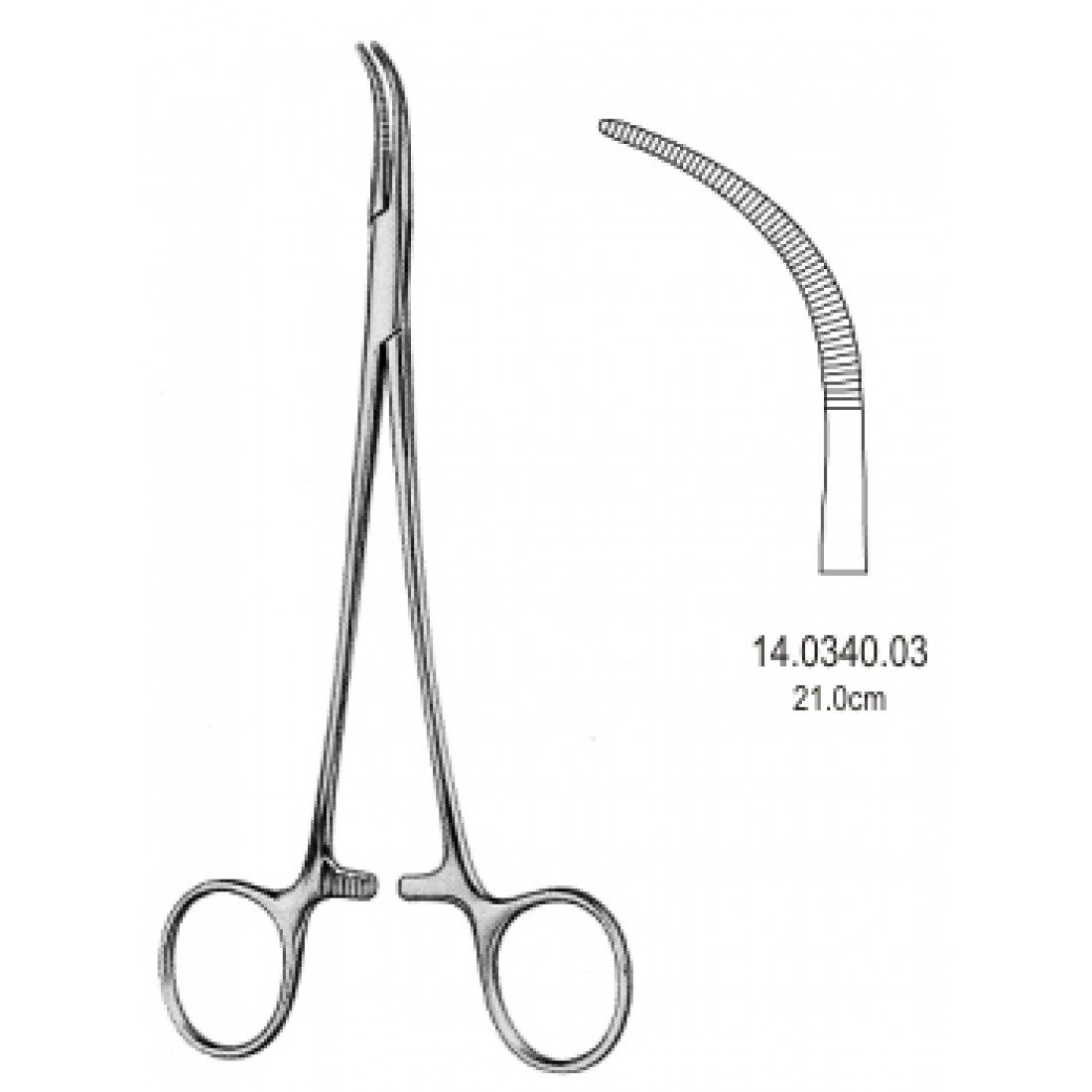 14.0340.03 Overholt Disesksiyon& Ligaşür Forseps 21.0cm Fig.3