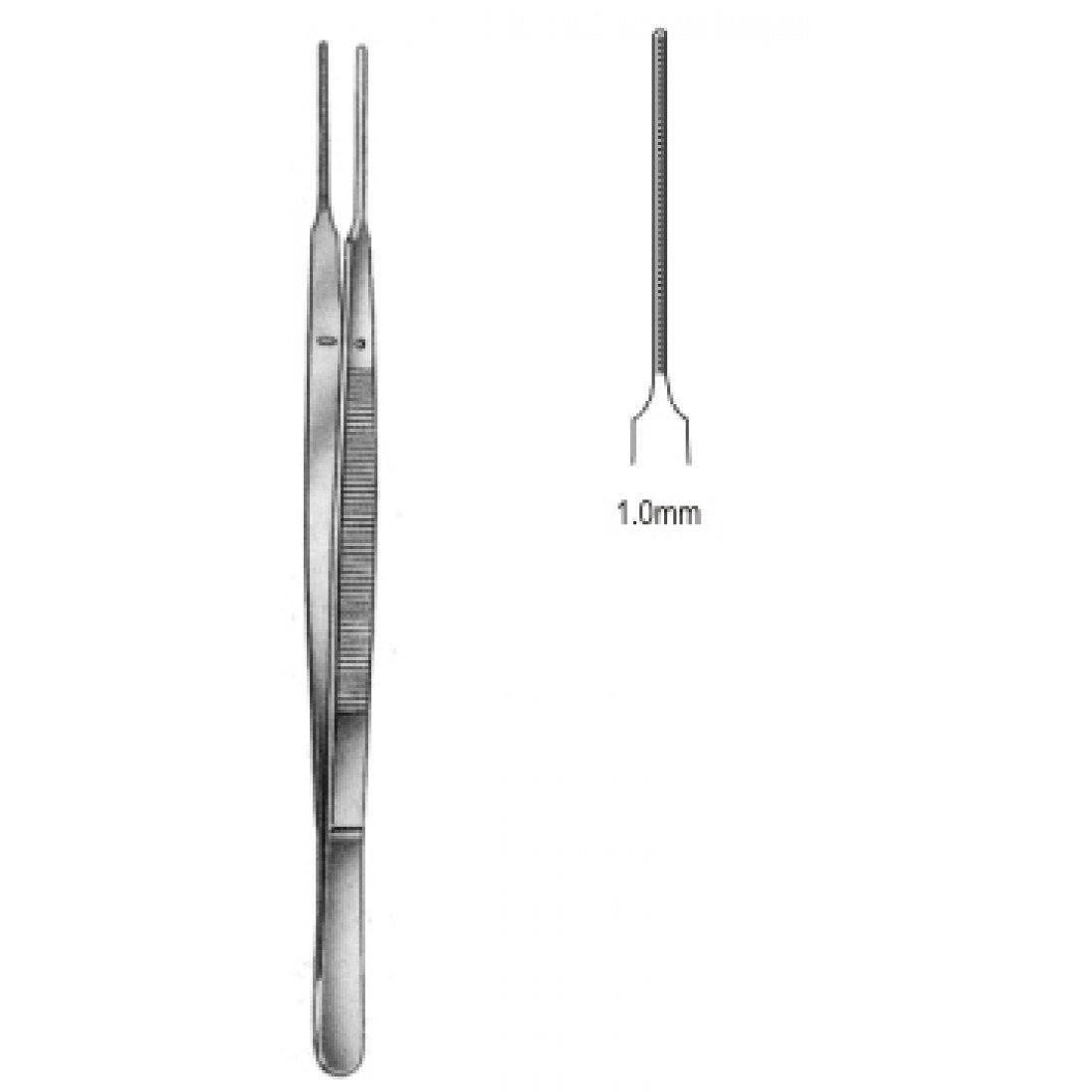 34.0014.18 DeBakey-Gerald Doku Forsepsi Atravmatik 1.0mm 18cm