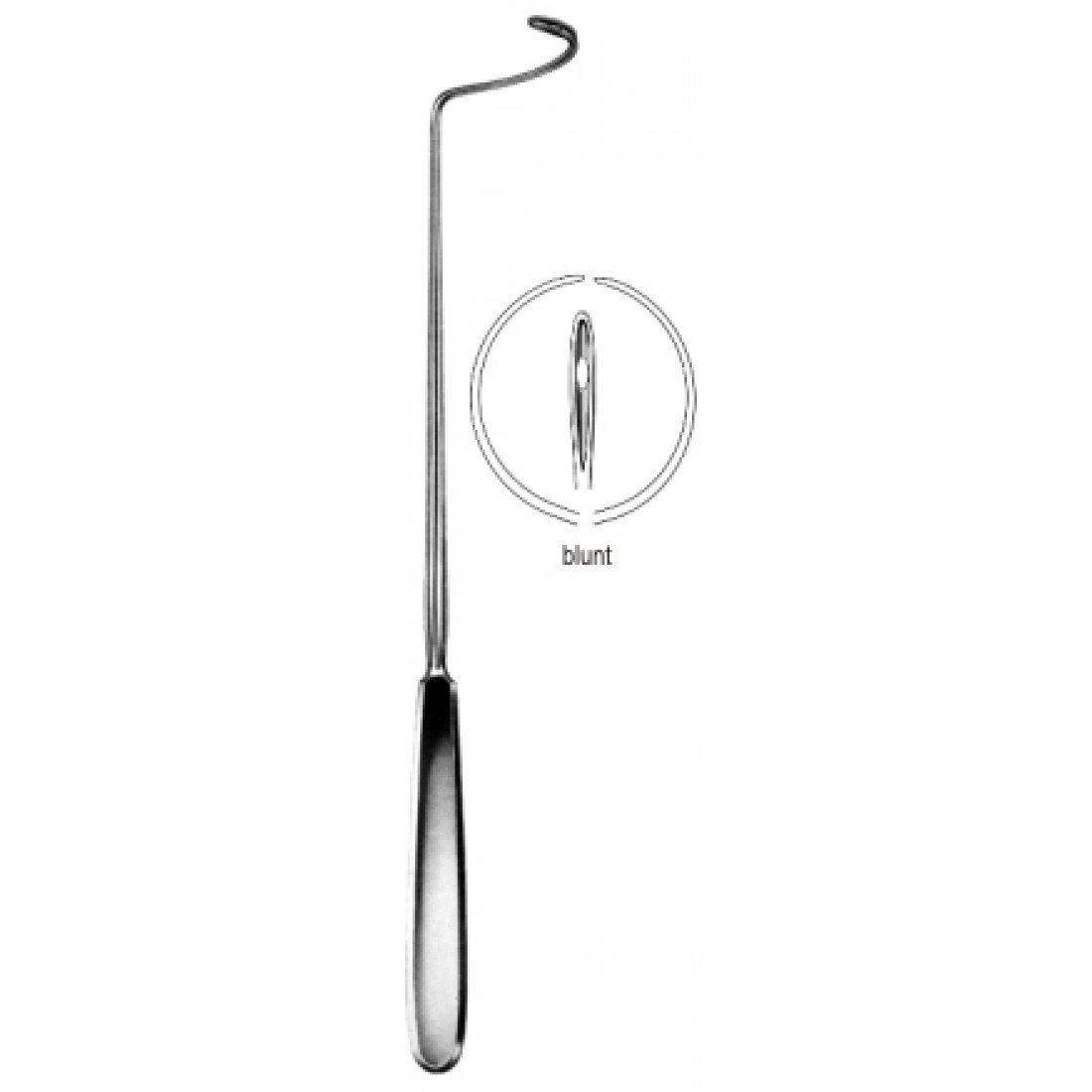 22.0382.28 Deschamps Ligatür İğnesi Künt Sol 28cm
