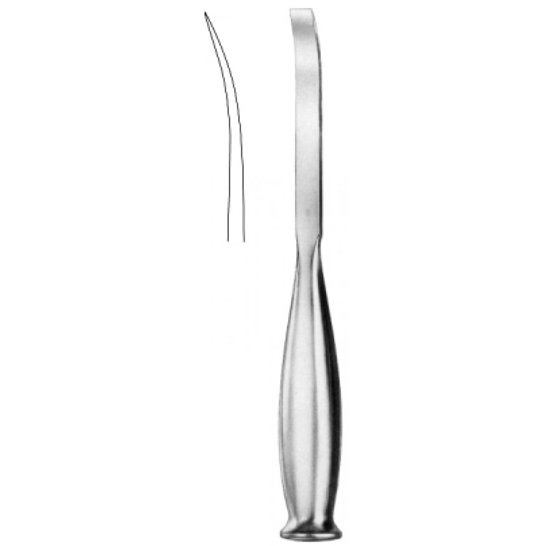 28.0061.16 Smith Peterson Kemik Osteotomu Eğri 16mm, 20cm