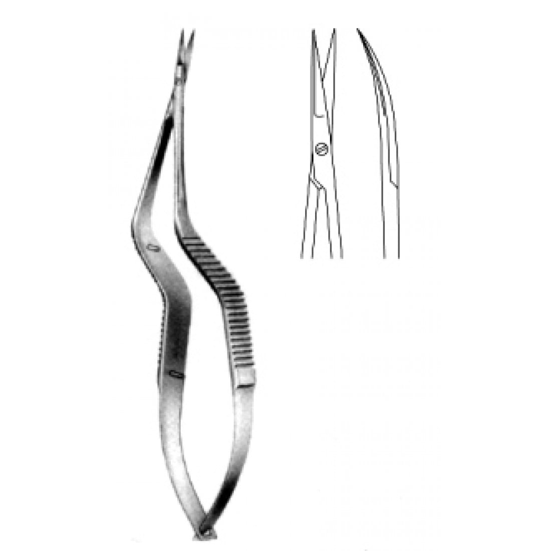 10.0941.22 Potts Mikro Makas Eğri 22.5cm