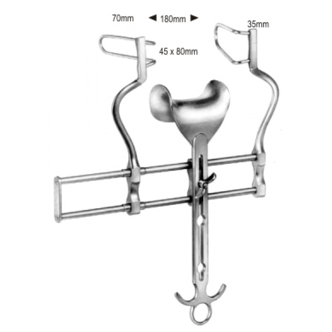 19.0444.00 Balfour Abdominal Ekartör 18cm