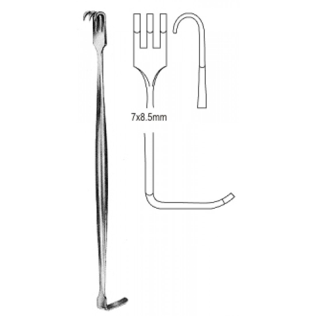 18.0195.16 Senn Mueller (Kilner) Ekartör Çift Taraflı bl. 17cm