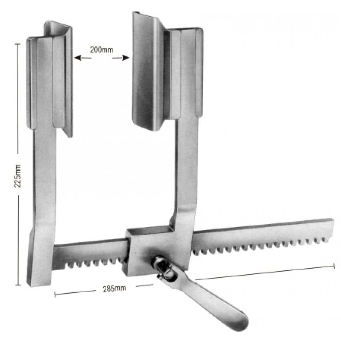 36.0642.28 DeBakey Sternum Ekartörü 225x285mm