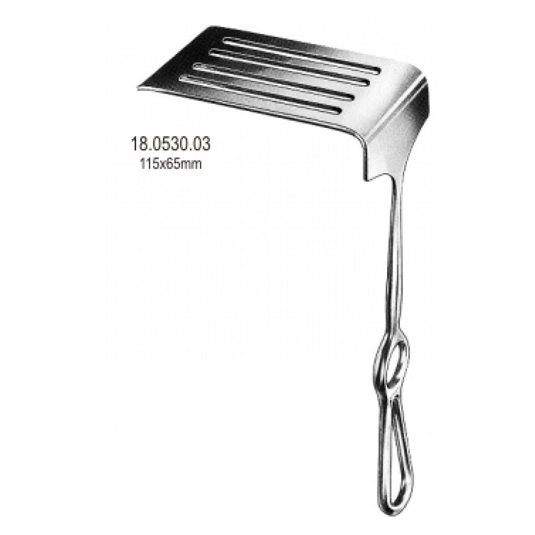 18.0530.03 Coryllos Thorax Retractor 115x65mm, 24cm