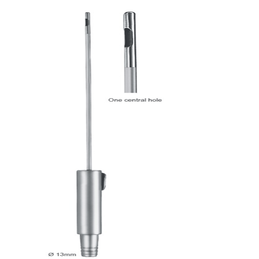 07.0358.15 Liposakşın Kanülü Bir Orta Delik 6mm,