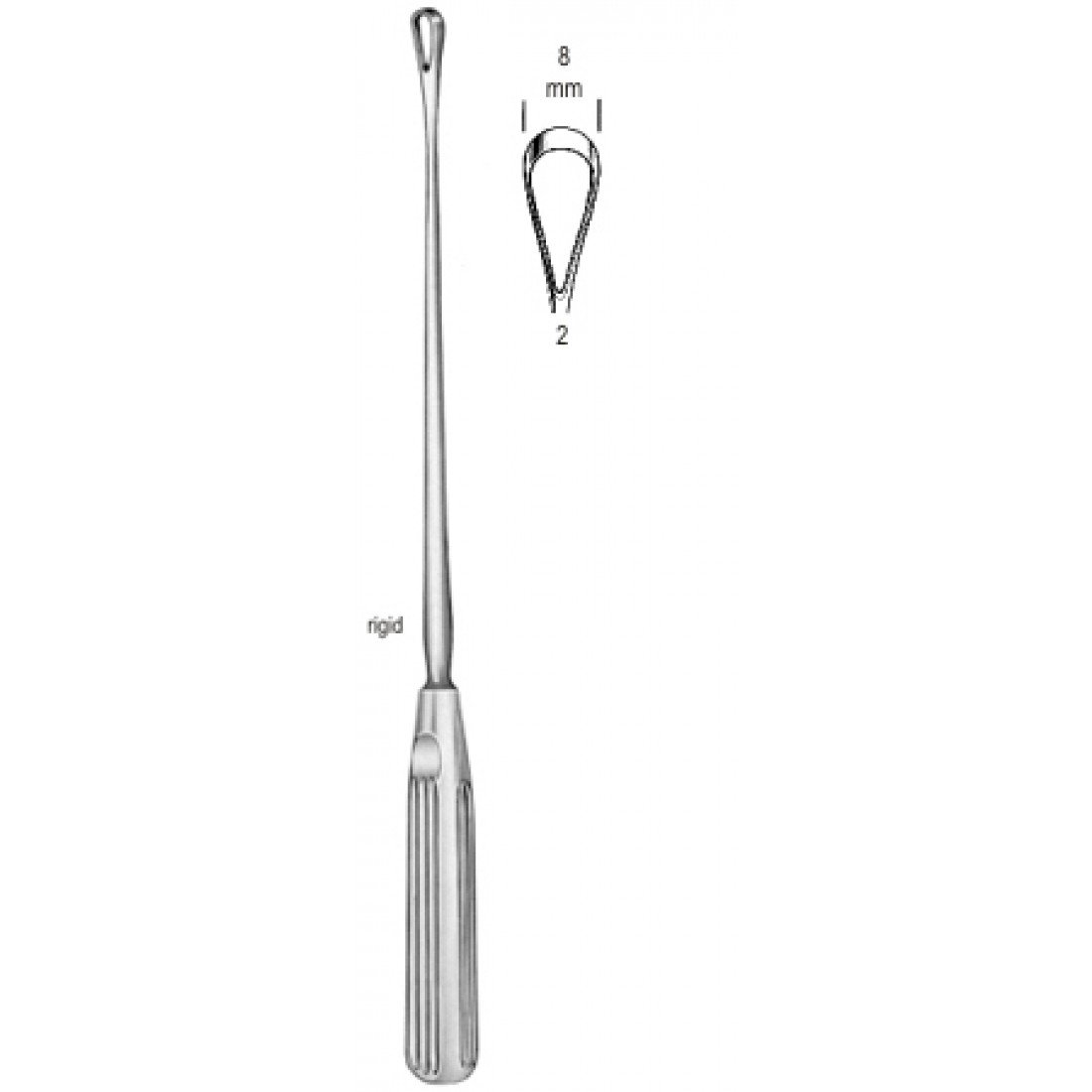 60.0840.08 Sims Rahim Küreti Sert Keskin 8mm 31cm Fig.2