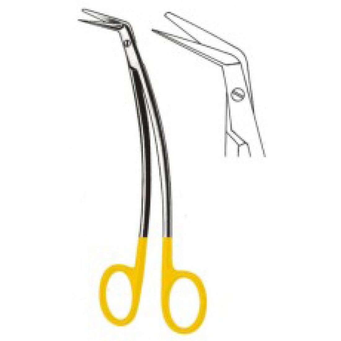 10.5520.15 Favaloro Toraks/Vasküler Makas 90ø 15cm TC