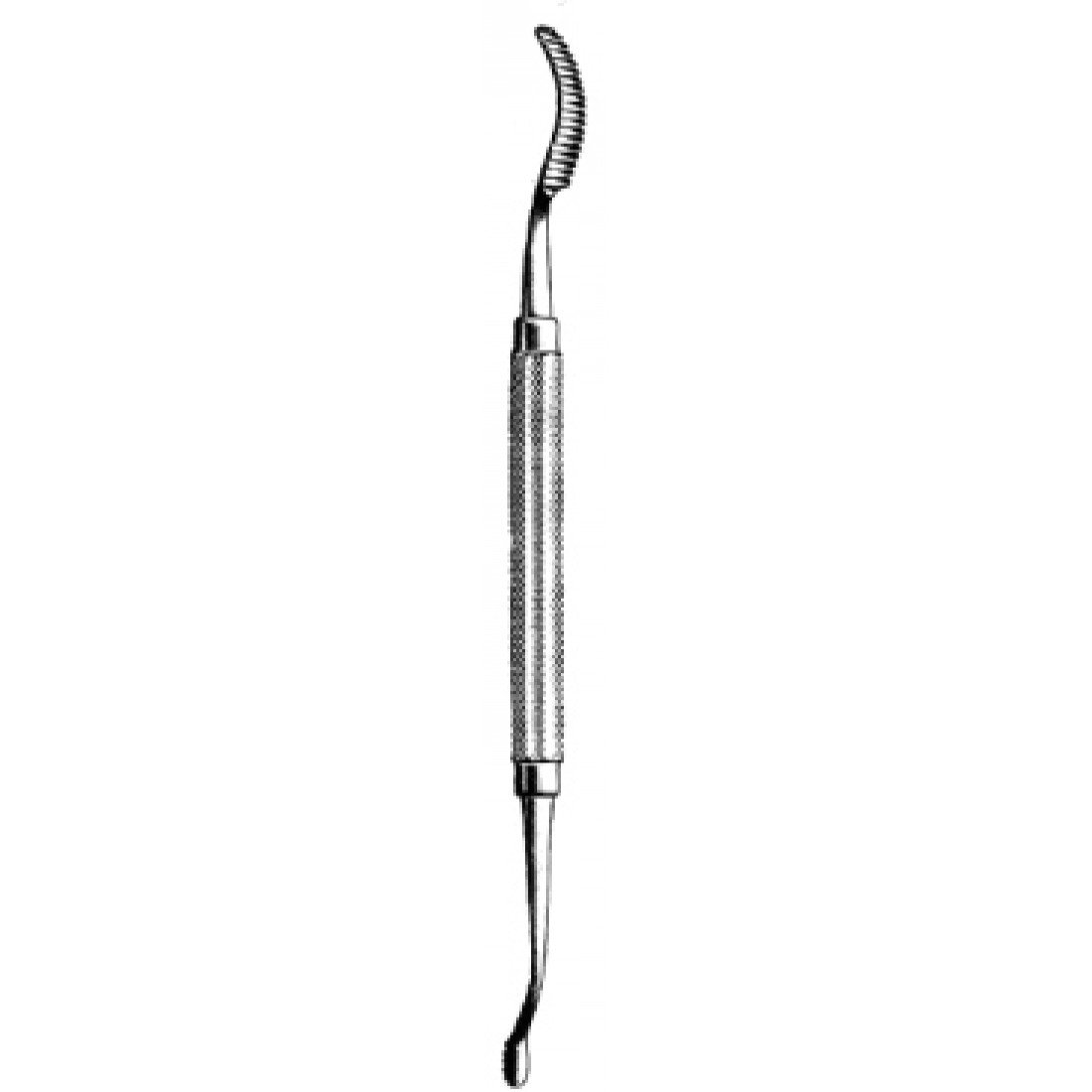28.0450.10 Miller Kemik Raspası Çift Taraflı Normal Kesim 18cm Fig.10