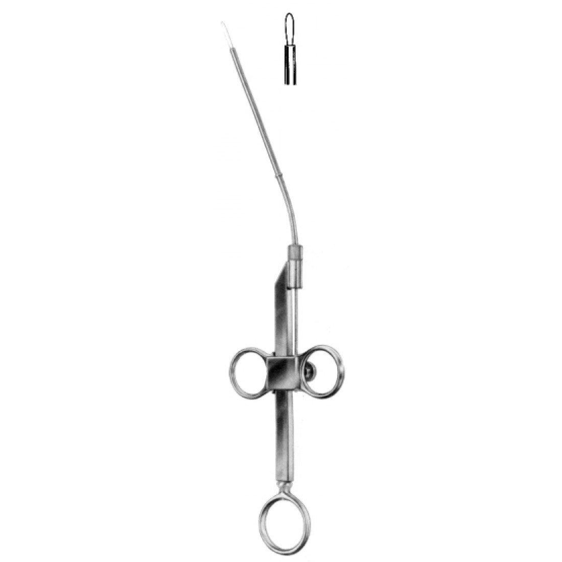 46.0100.26 Krause Burun Kıskacı Açılı  26cm