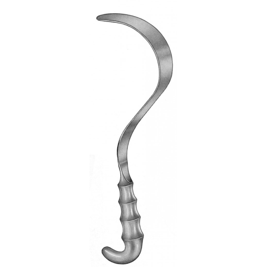 18.0604.75 Deaver Retractor Finger Grip Handle 75x310mm