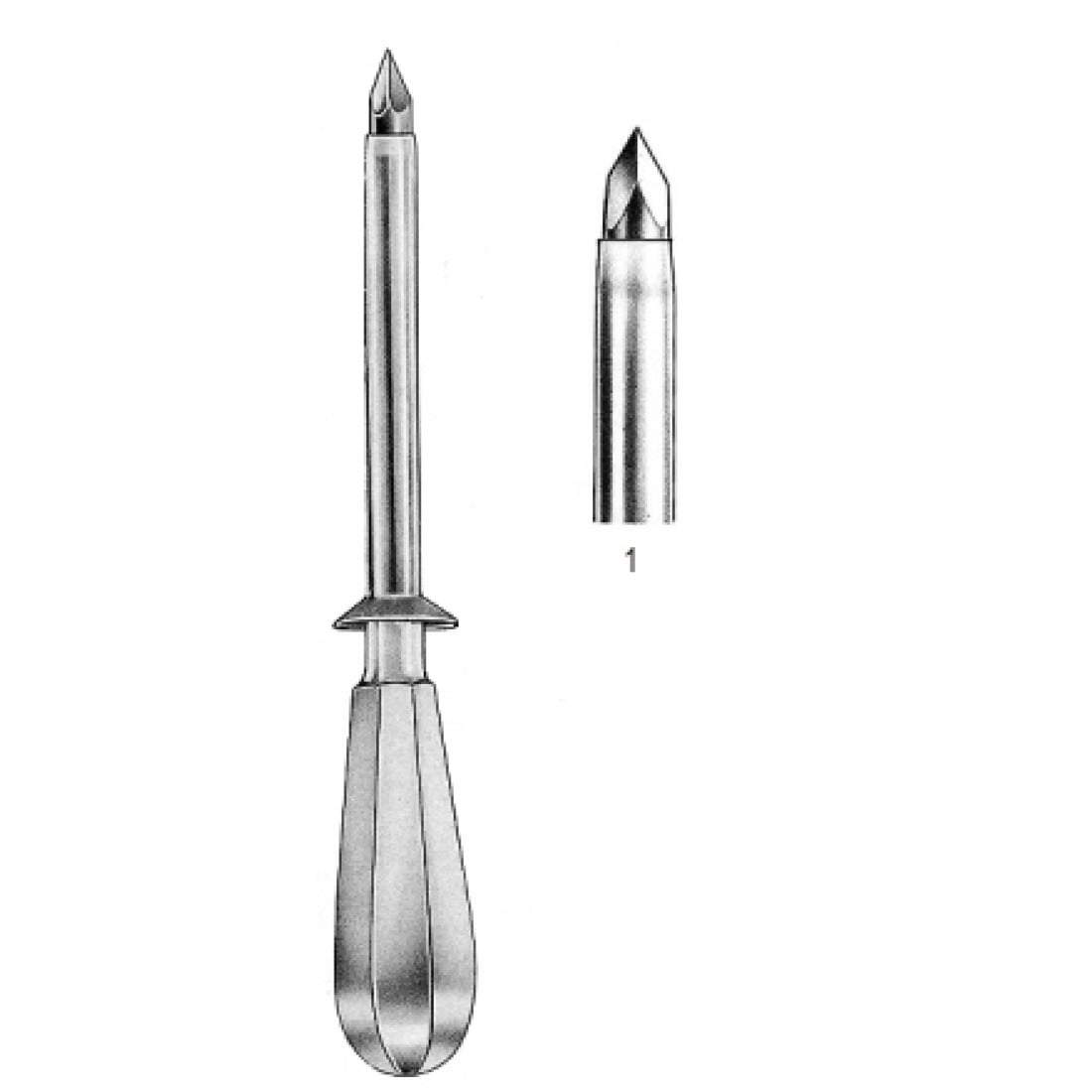 06.0048.25 Nelson Trokar Toraks 25 Fg Fig.1