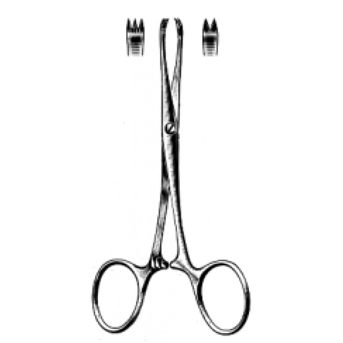 14.0670.13 Chaput Hemostatik Forseps  2x3T, 13cm