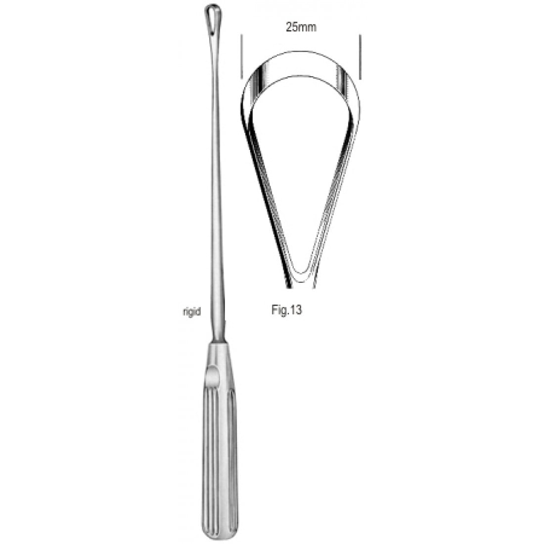 60.0842.25 Sims Rahim Küreti Sert Künt 25mm 31cm Fig.13