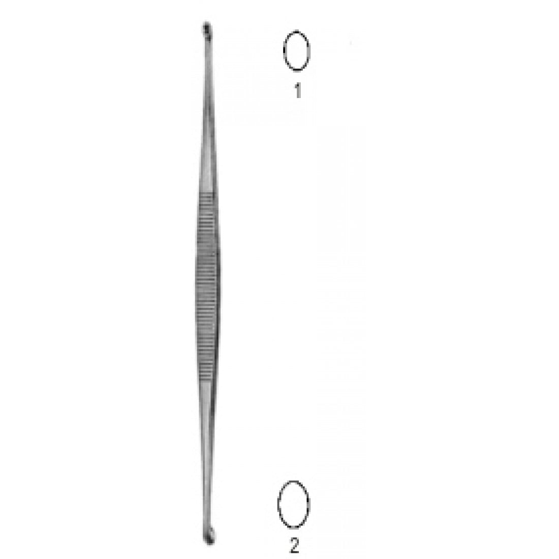 28.0364.03 Williger Çift Taraflı Küret 13.5cm Fig.1/2