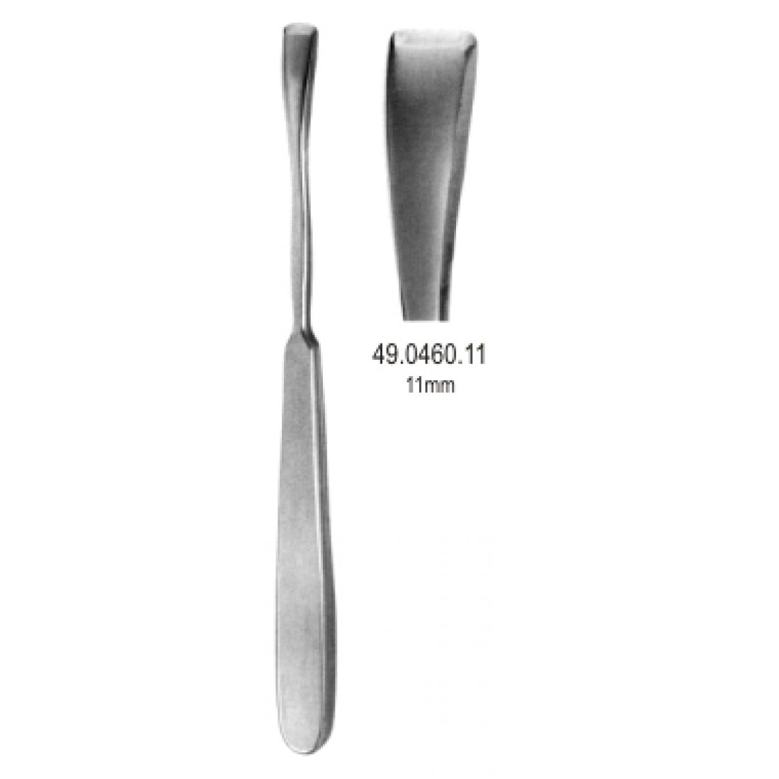 49.0460.11 Obwegeser Periost Elevatör 11mm, 18cm