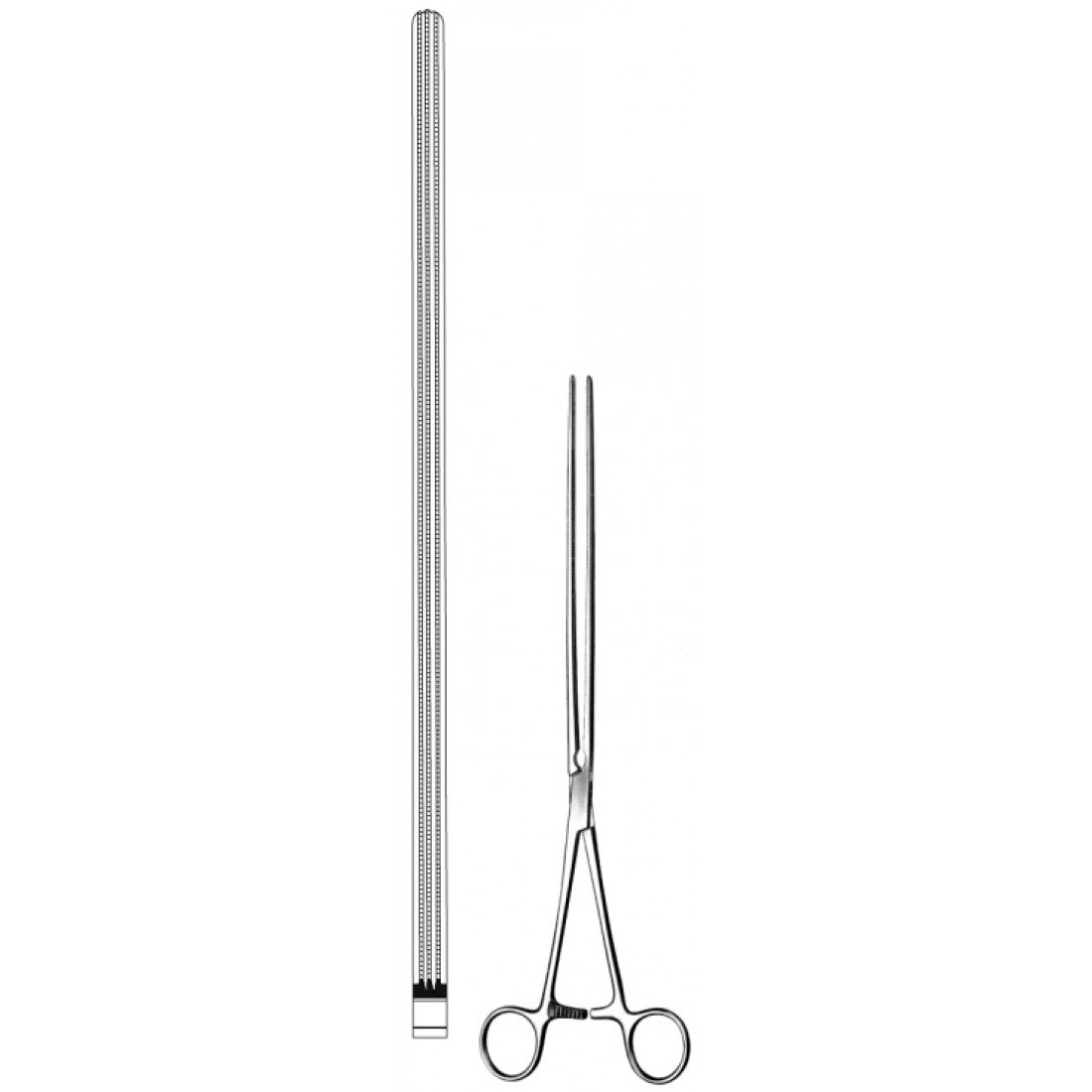 52.0330.33 Scudder Atravmatik Bağırsak Klempi Düz 33cm