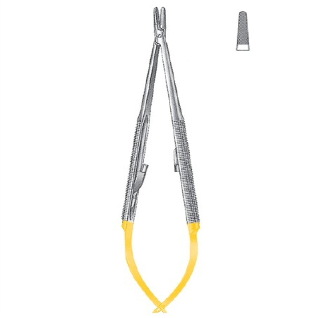 21.5996.21 Castroviejo Mikro Portegü Düz 21cm TC 