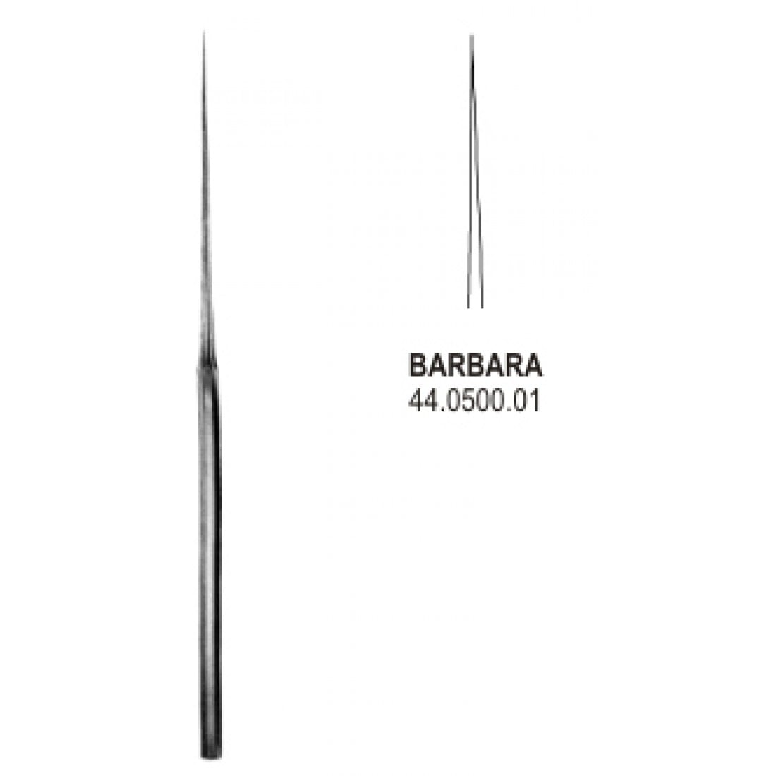 44.0500.01 Barbara Mikro İğne Düz 15cm