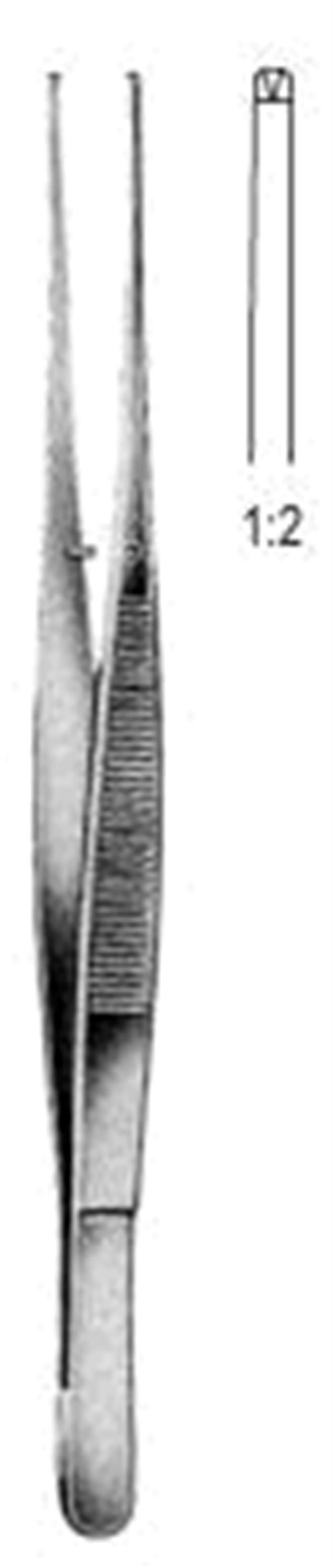 12.0212.30 Potts Smith Doku Forsepsi 1x2T, 30cm
