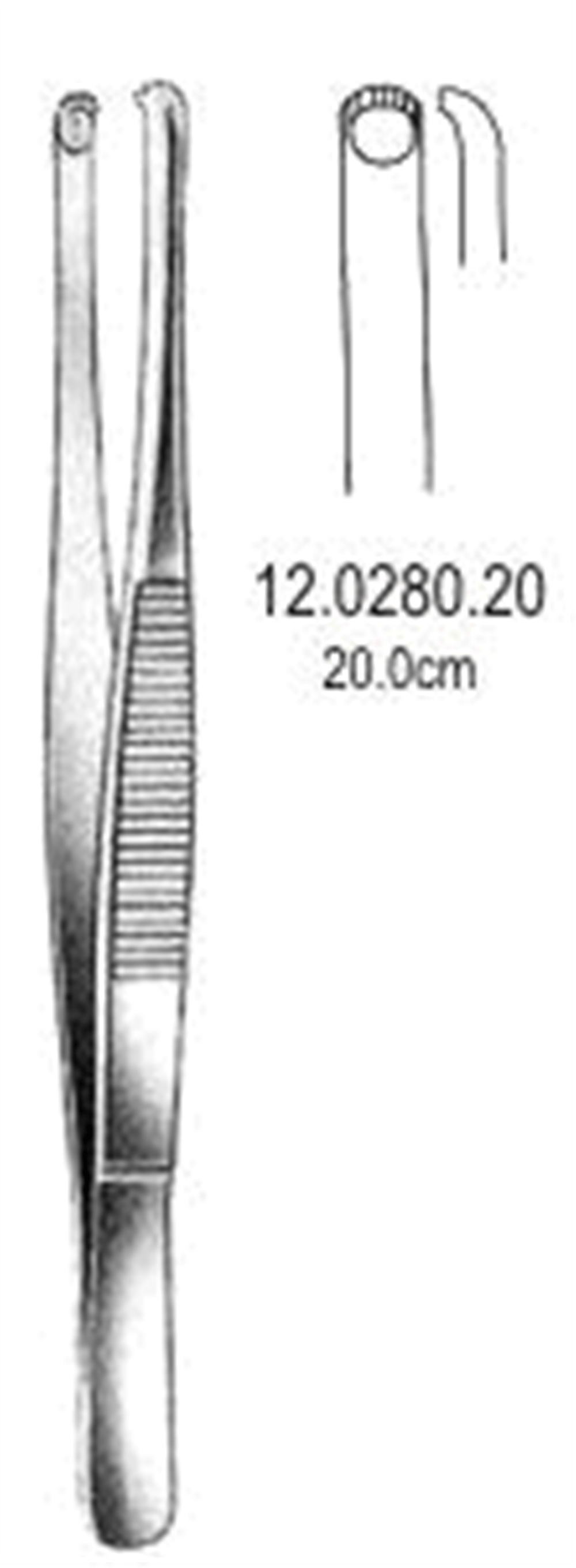 12.0280.20 Durante Tissue Forceps 20cm
