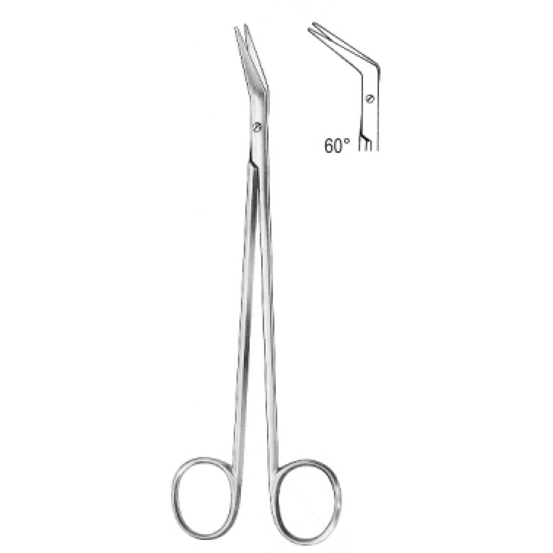 10.0540.60 POTTS-SMITH Vasküler Makas 60ø, 19cm