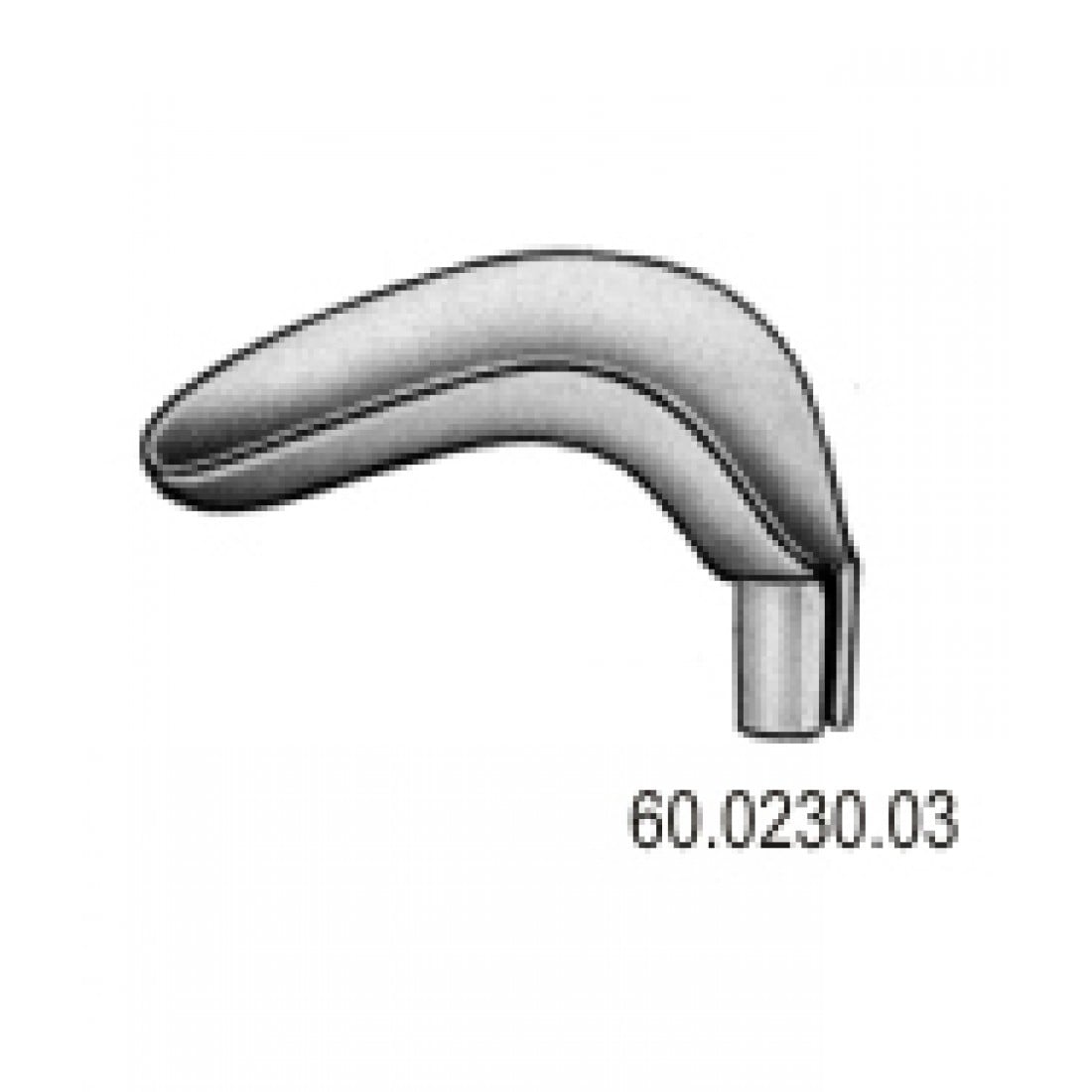 60.0230.03 Scherbak Spekulum Ucu 90x40mm