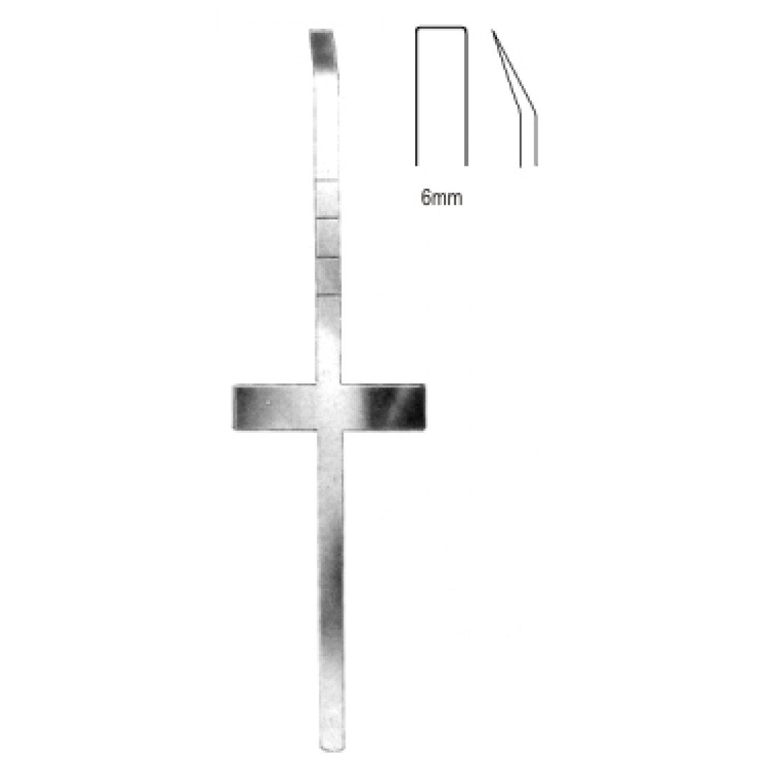46.0623.18 Cottle Keski  Açılı 6mm 18cm