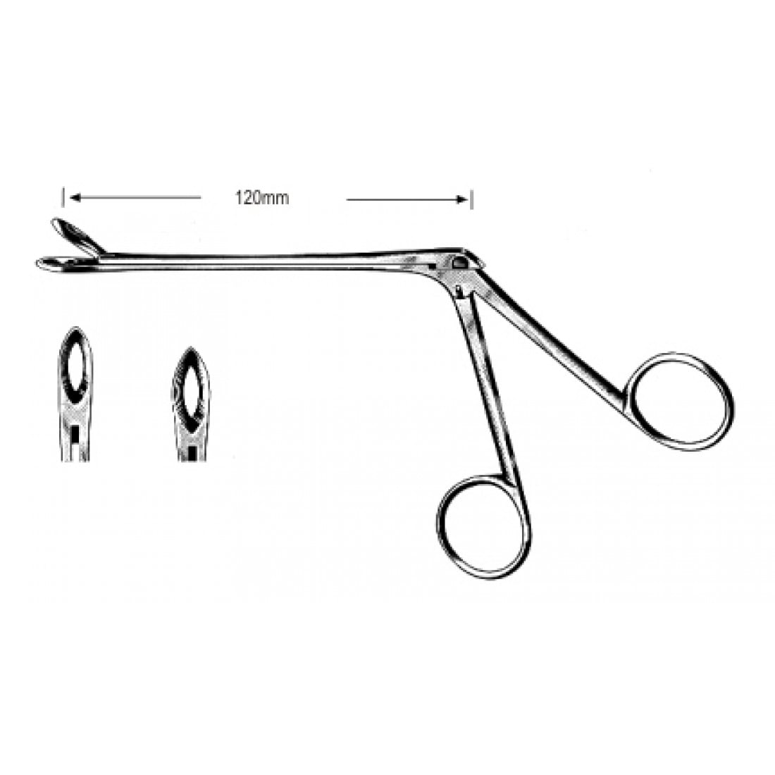 46.0240.04 Weil-Blakesley Forseps Düz Fig.4, 120mm, 19cm