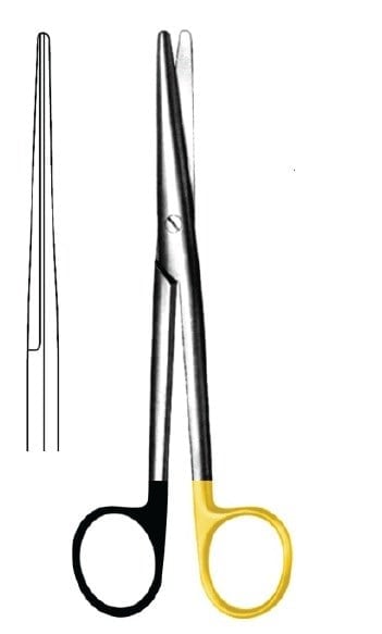 09.5068.15 Mayo Stille Makas Düz 15cm S/CUT, TC