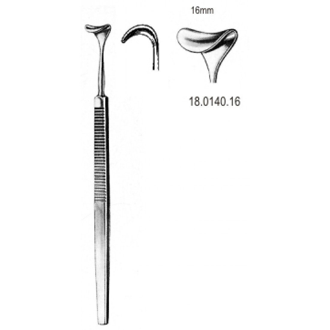 18.0140.16 Desmarres Ekartör Göz Kapağı 16x160mm