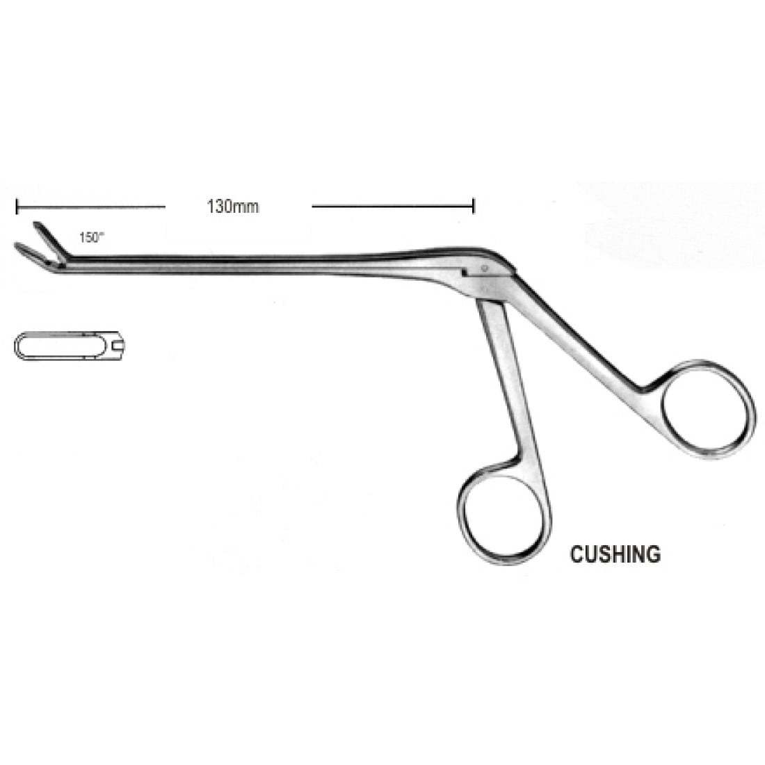 30.0602.04 Cushing Laminektomi Ronjur Yukarı Doğru Açılı 4mm, 13cm