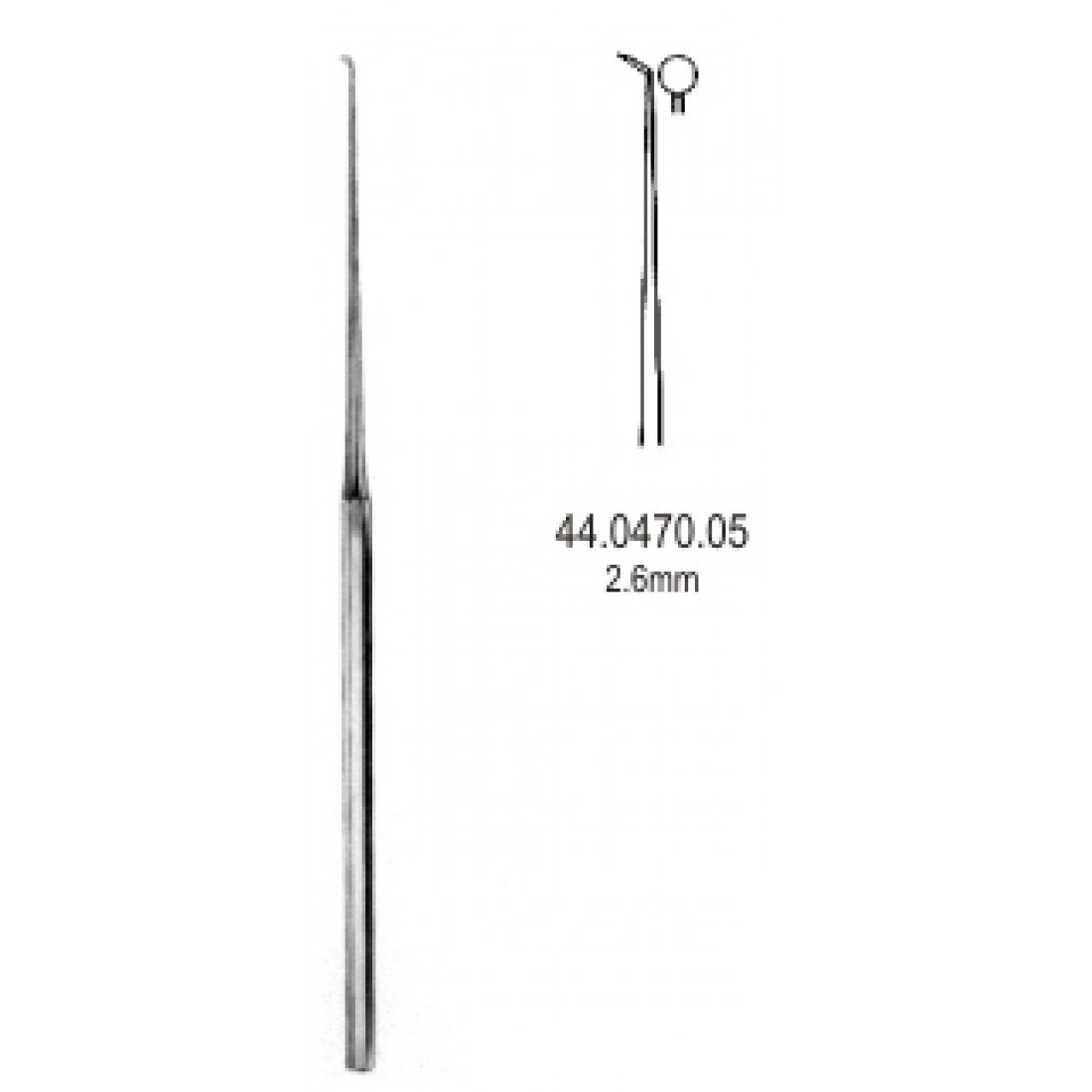 44.0470.05 Rosen Mikro Yuvarlak Bıçak 2.6mm, 15cm
