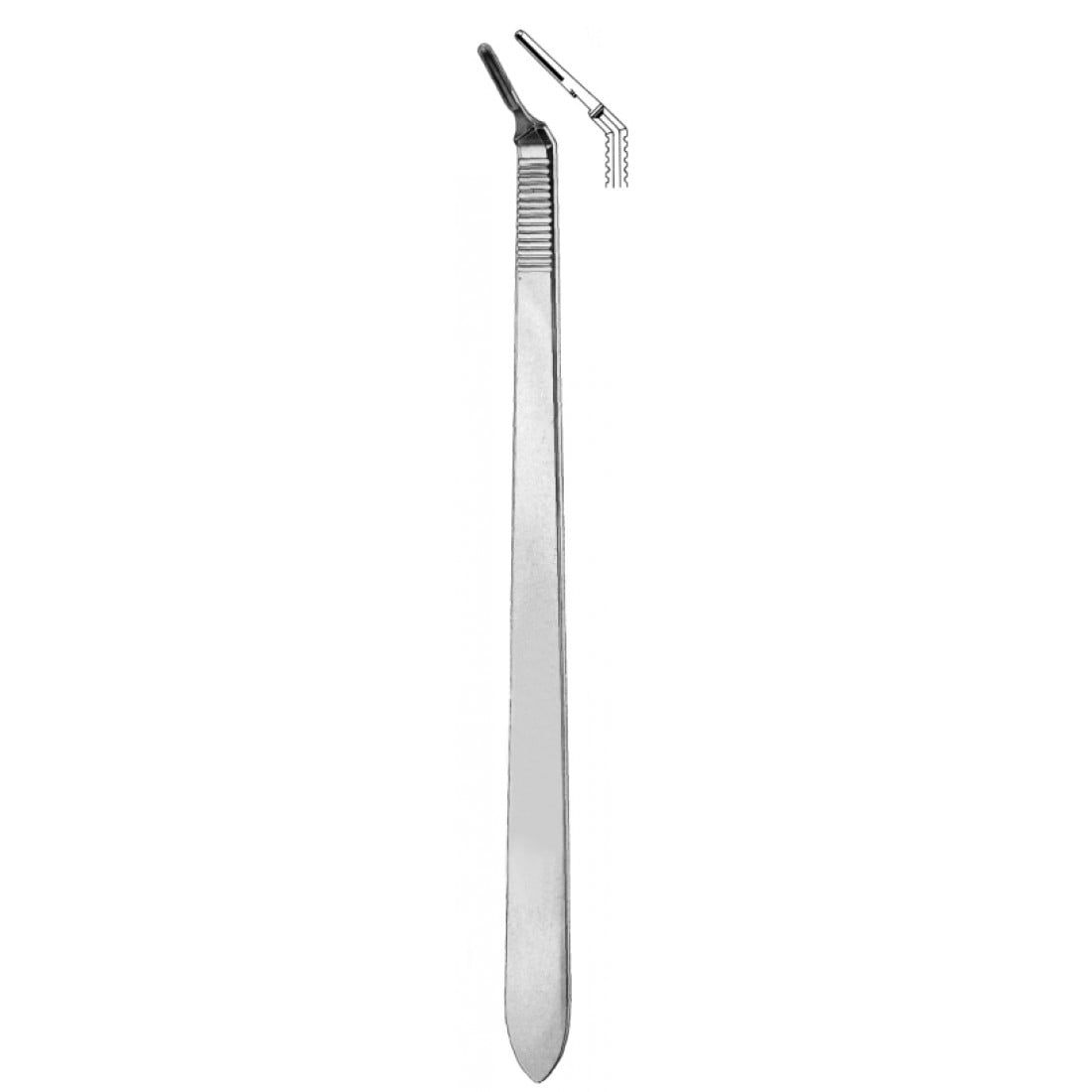 08.0116.35 Bistüri Sapı Açılı  #3XLA 35cm