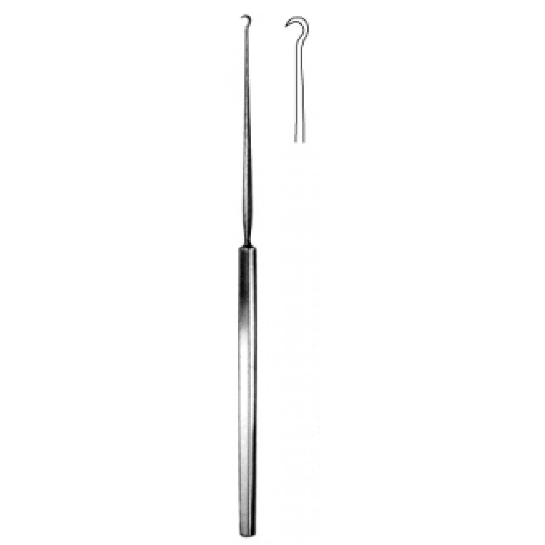 44.0384.16 Hartmann Kulak KancasıDüz Keskin 16cm