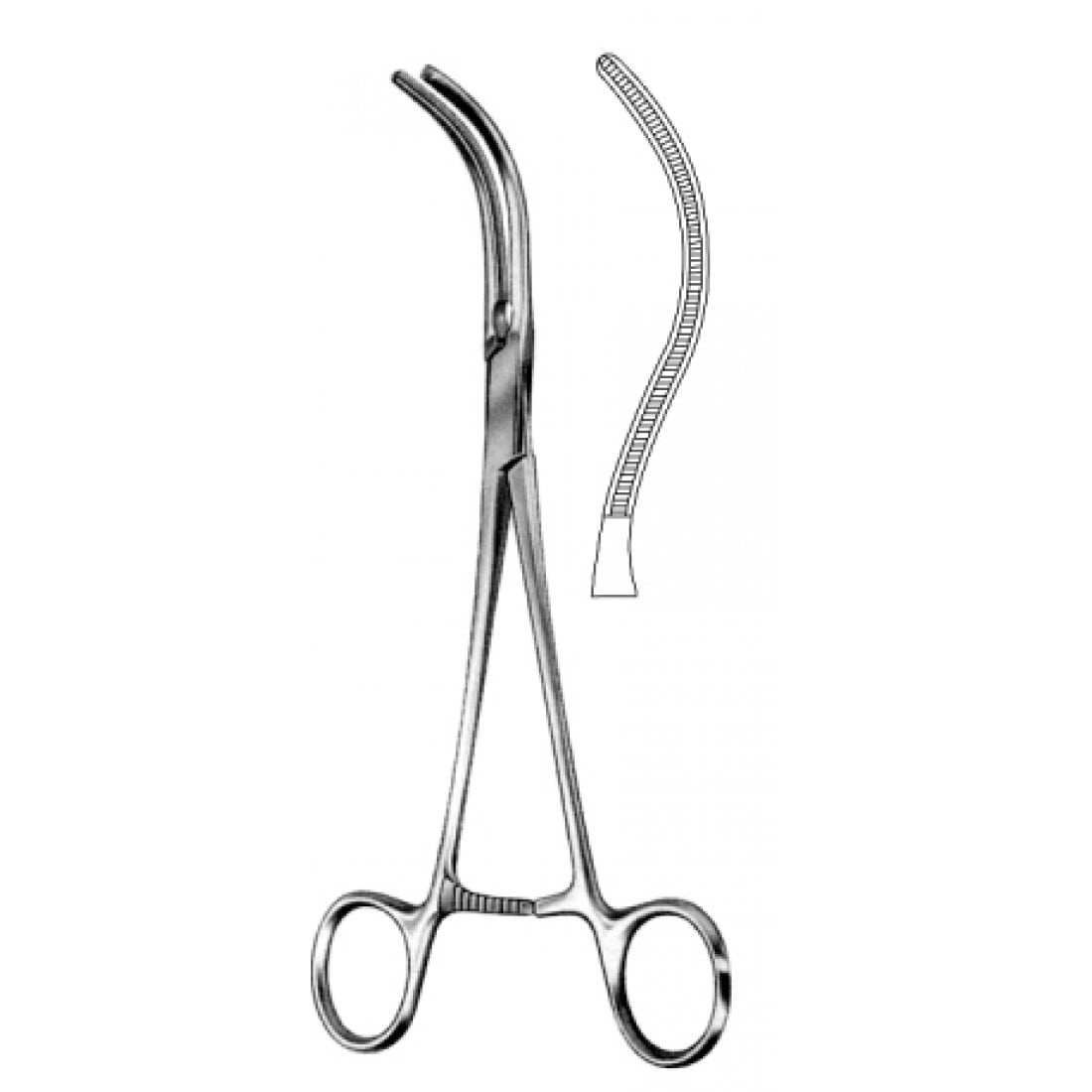 34.0245.21 Glover Atravmatik Forseps  21cm