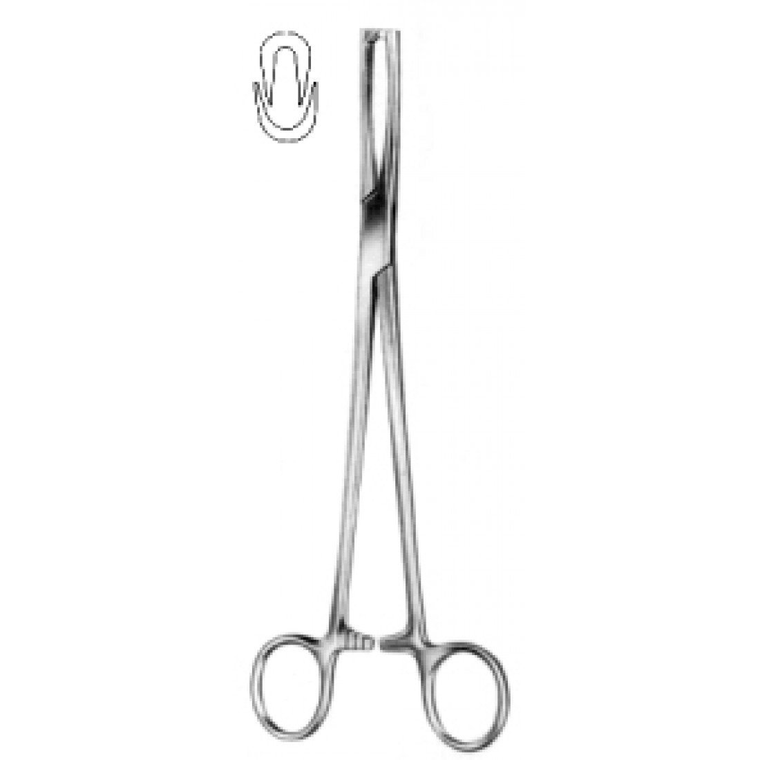60.0646.21 Jacobs Vulsellum Forseps Düz 21cm
