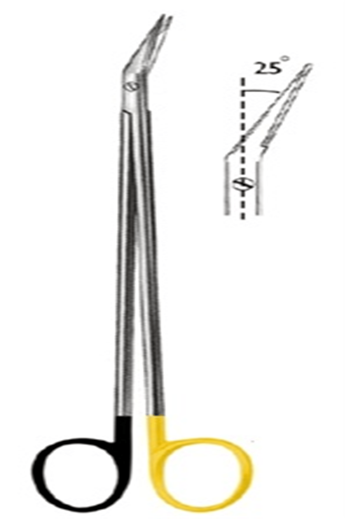 09.5540.25 POTTS SMITH Vascular Makas 25ø 19cm SC/TC