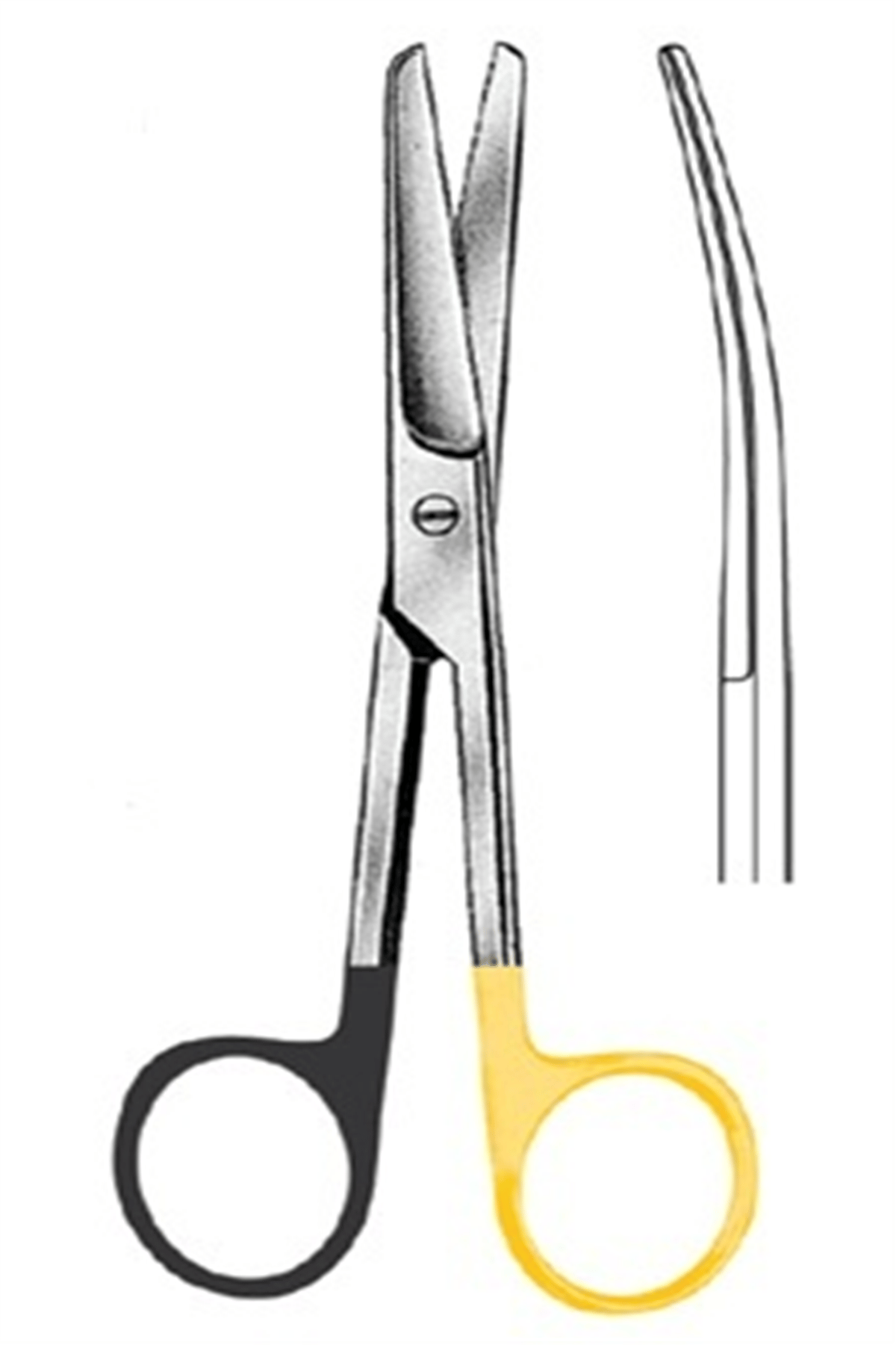 09.5011.20 Operasyon Makası Eğri Künt/Künt 20.0cm S/CUT, TC