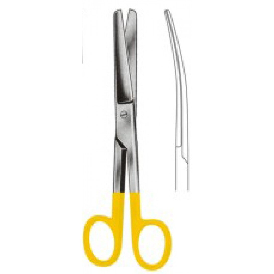 10.5641.17 DOYEN Jinekolojik Makas Eğri 17cm TC